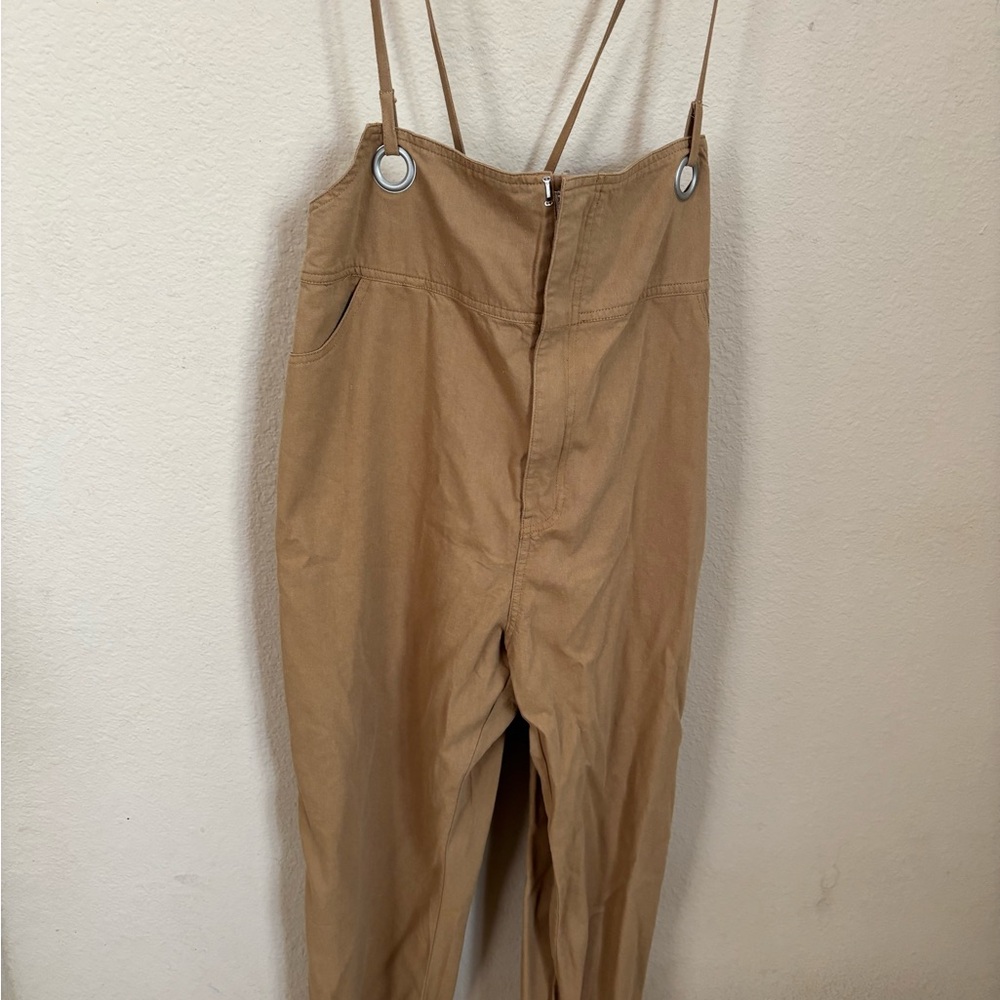 Tan Overalls with Straps